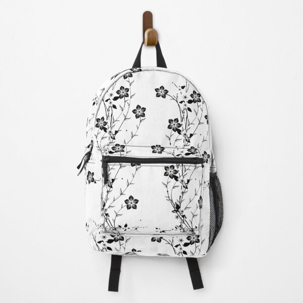 Item preview, China Japan Flower Euclidean, Black and white, flowers branch, black, gray, and white flowers designed and sold by Bashar-Design.