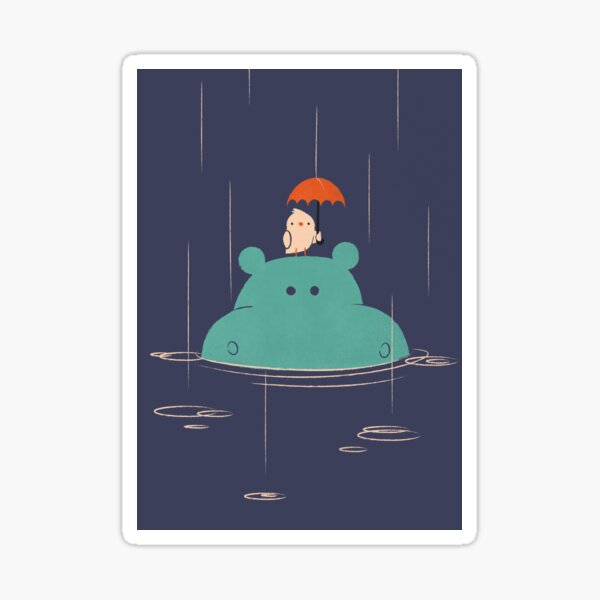 Raindrops Sticker