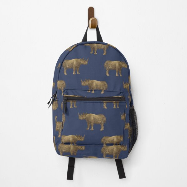 Item preview, Blue and Gold Rhino designed and sold by HintofNature.