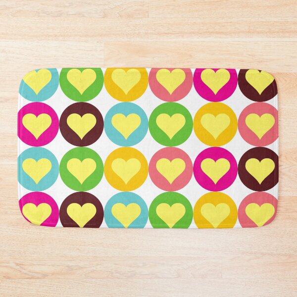 Item preview, cute hearts pattern, pastel hearts pattern, hearts pattern, bright colored hearts pattern, fuchsia hearts pattern, fuchsia hearts designed and sold by angelescar.