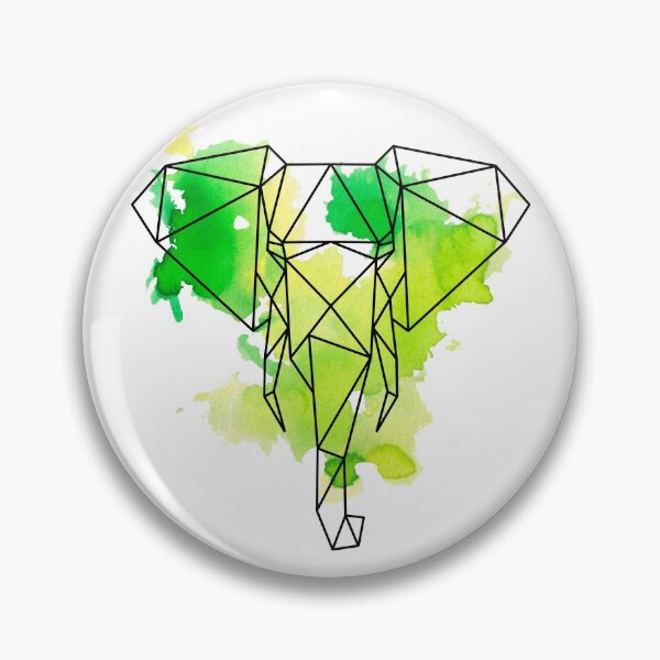 Item preview, Geometric elephant designed and sold by RosanneCreates.
