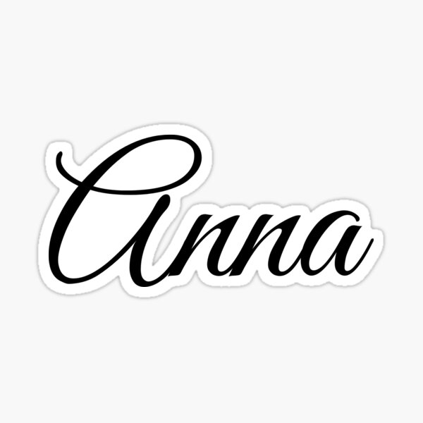 anna-name-series-sticker-for-sale-by-lll-designs-redbubble