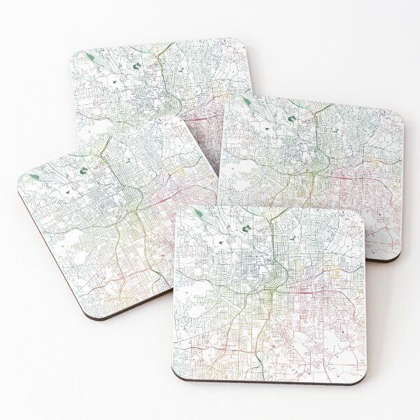 Item preview, Atlanta Watercolor Map by Zouzounio Art designed and sold by zouzounioart.