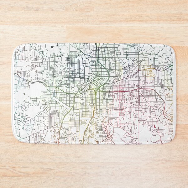 Item preview, Atlanta Watercolor Map by Zouzounio Art designed and sold by zouzounioart.