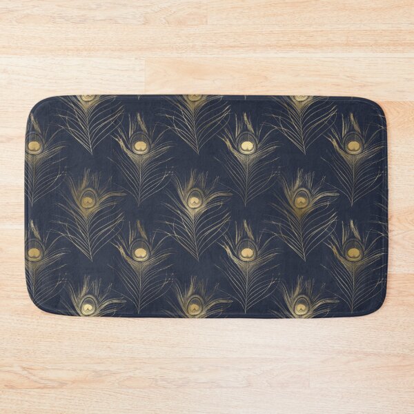 Item preview, Blue and Gold Feather designed and sold by HintofNature.