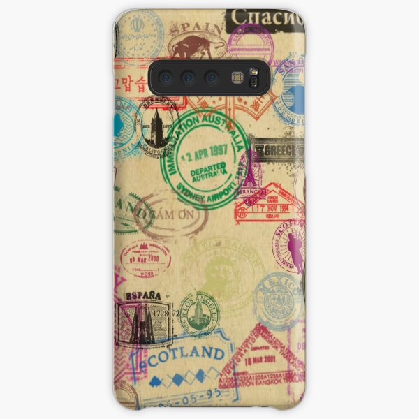 Vintage Passport Stamps Samsung Galaxy Snap Case