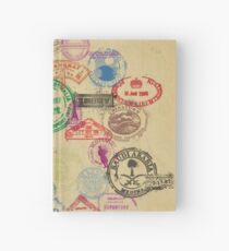Vintage Passport Briefmarken Notizbuch