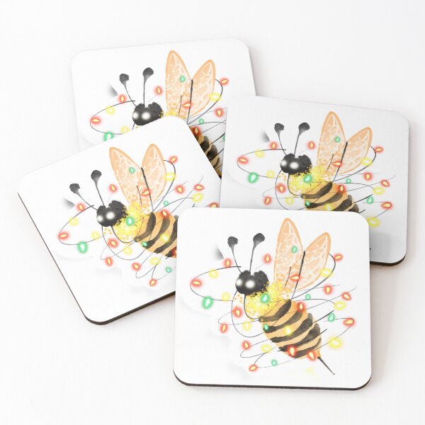 Item preview, Christmas Bee Watercolor designed and sold by StickerToopia.