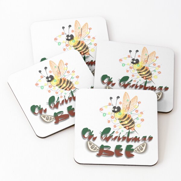 Item preview, Christmas Bee Watercolor designed and sold by StickerToopia.