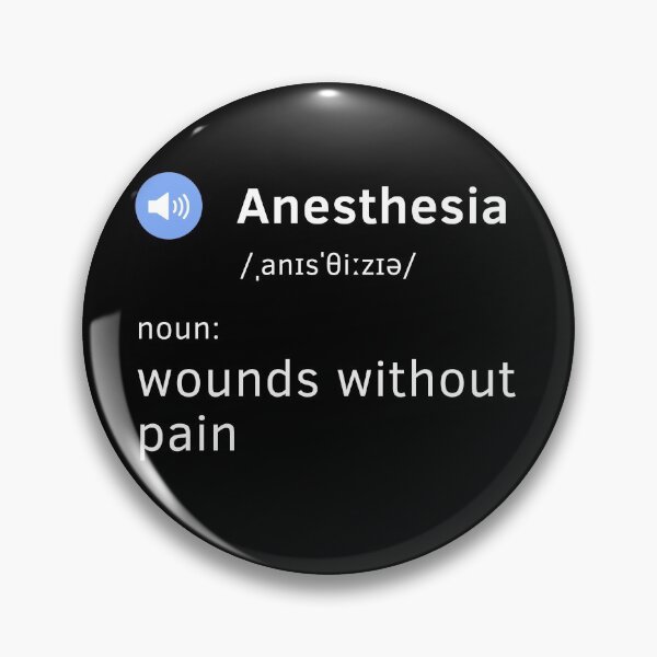 Artikelvorschau, Anästhesie Definition entworfen und verkauft von chi vana.