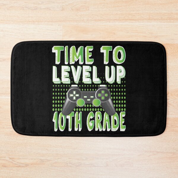 Item preview, Time To Level Up 10th Grade Kids Video Game Theme Party design designed and sold by Grabitees.