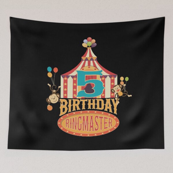 Item preview, 5th Birthday Ringmaster Kids Circus Lover B-day Party product designed and sold by Grabitees.