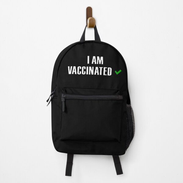 Item preview, I am vaccinated Green tick checked box - Sleek design (dark mode) designed and sold by Deegital18.