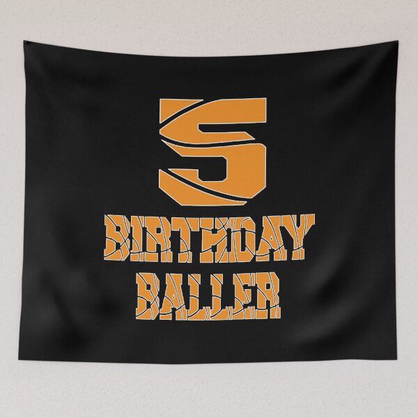 Item preview, 5th Birthday Baller Boy 5 Years Old Basketball Themed Party product designed and sold by Grabitees.
