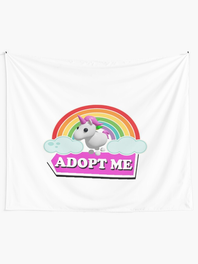 Unicorn Legendary Pet Roblox Rainbow White Tapestry By Totkisha1 Redbubble - roblox paul unicorn