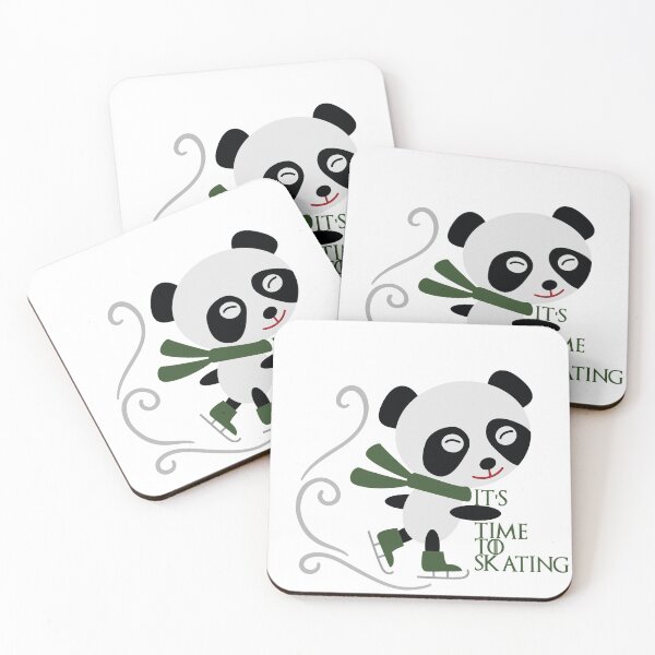 Item preview, panda ice skating, Panda It's time to skating  designed and sold by lifecareful.