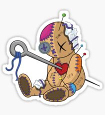 Wounded voodoo doll Sticker