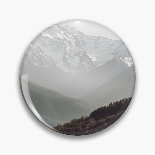 Item preview, Snow Capped Pyrenees Mountains - Misty Nordic Landscape Photography designed and sold by Dan Shachar.