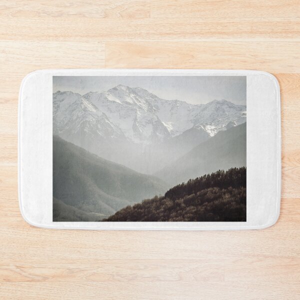 Item preview, Snow Capped Pyrenees Mountains - Misty Nordic Landscape Photography designed and sold by Dan Shachar.