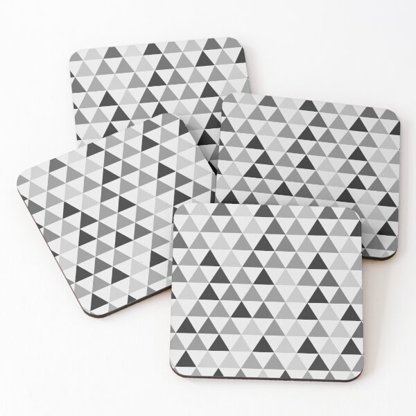 Item preview, Grey and black triangle mosaic pattern designed and sold by Samridhi Verma.