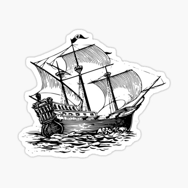  Firefly Serenity Inspired Ship Outline Vinyl Sticker