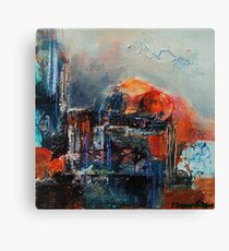 Sacre, featured in Painters Universe, AbstractSurrealArt Canvas Print