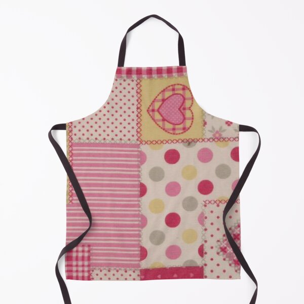 Item preview, Furnishing fabric, hearts and polka dots, similar patch designed and sold by jwebmarket.
