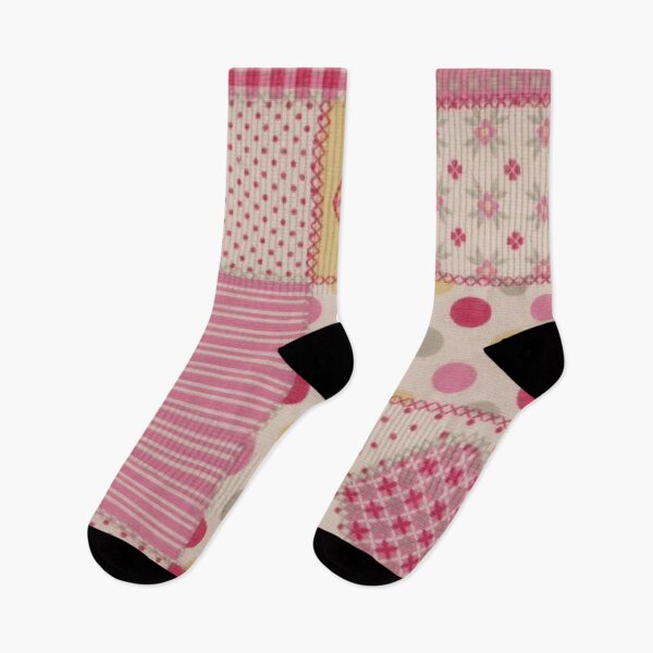 Item preview, Furnishing fabric, hearts and polka dots, similar patch designed and sold by jwebmarket.