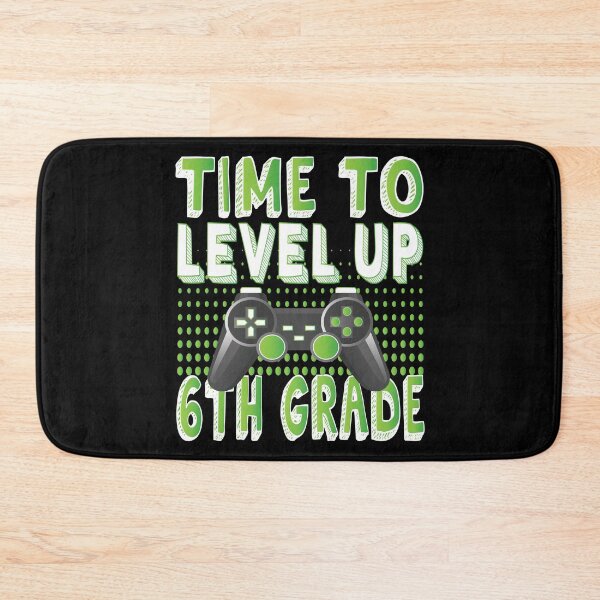 Item preview, Time To Level Up 6th Grade Kids Video Game Theme Party design designed and sold by Grabitees.
