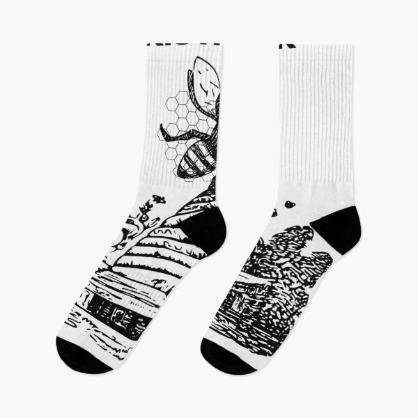 Item preview, Oh Christmas Bee black & white designed and sold by Rajzone.