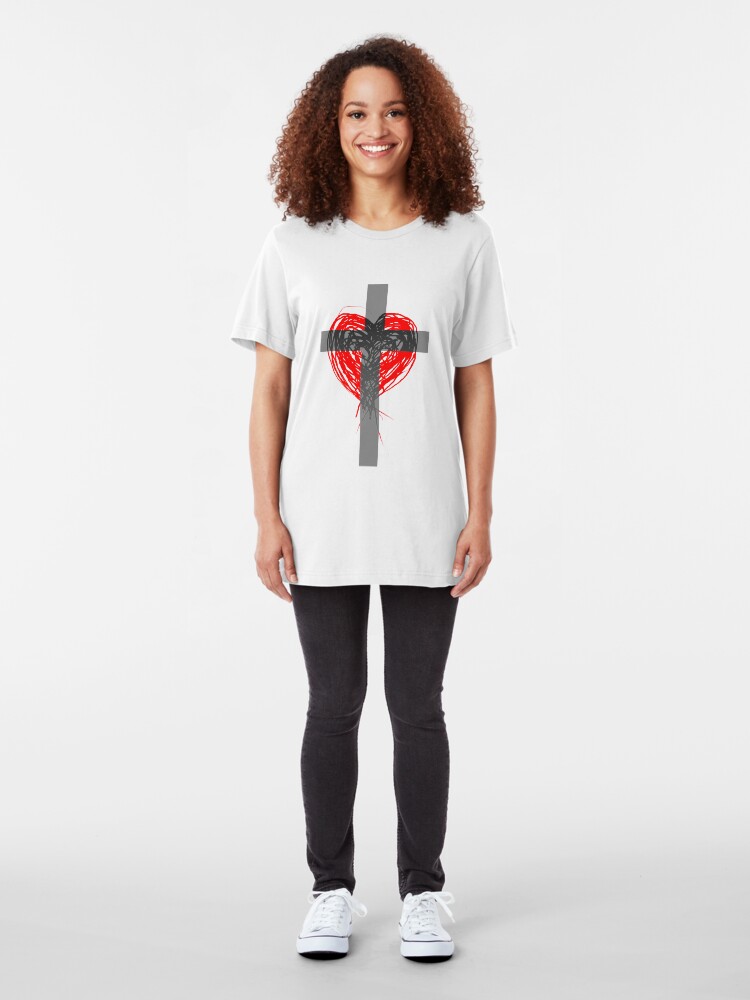 Alternate view of Christian Love, III Slim Fit T-Shirt