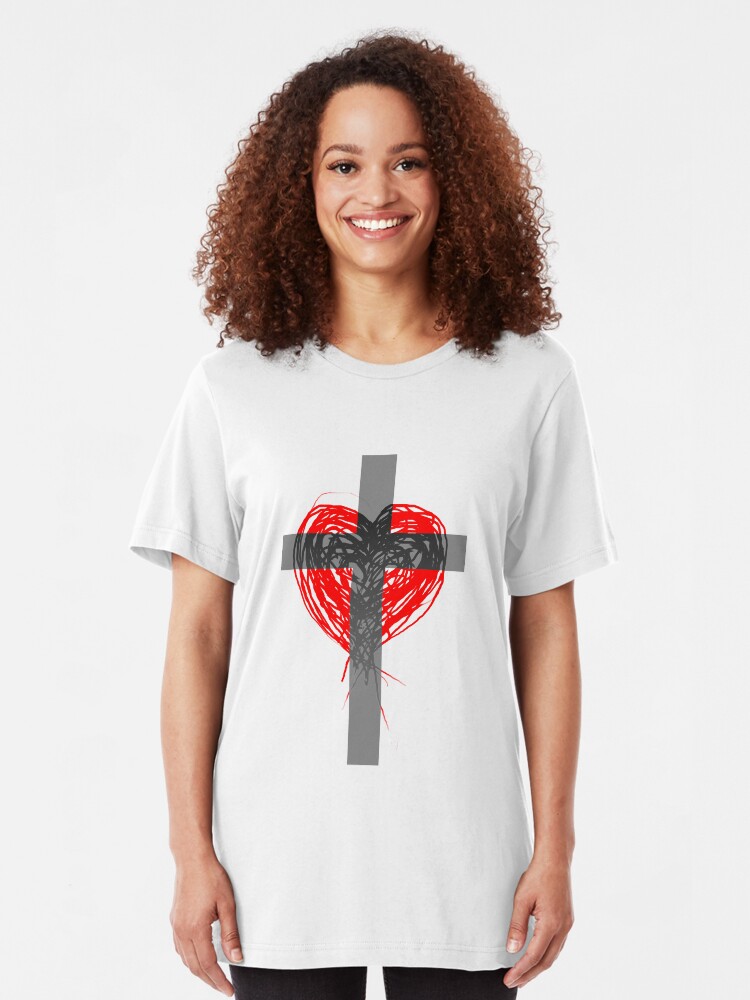 Alternate view of Christian Love, III Slim Fit T-Shirt