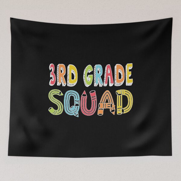 Item preview, 3rd Grade Squad Back To School Third Grade Team Party print designed and sold by Grabitees.