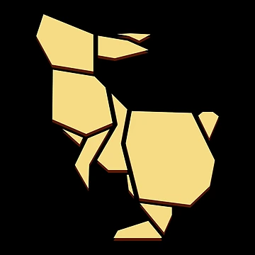 Artwork thumbnail, Rabbit - Origami by Patternsonly