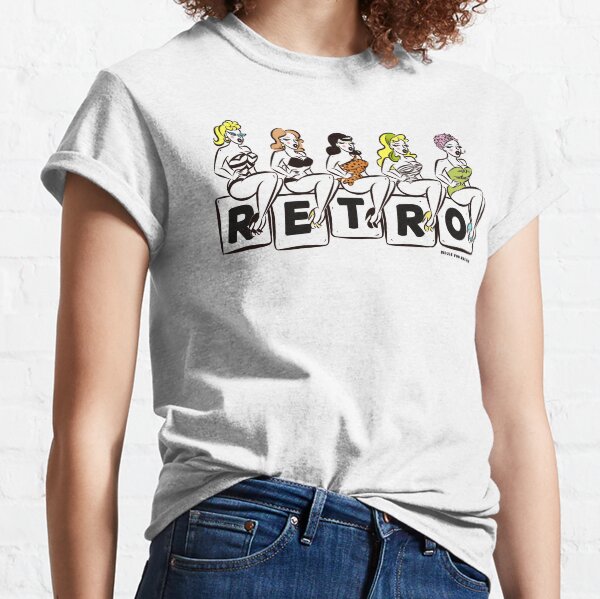 Retro girls 2 T-shirt classique