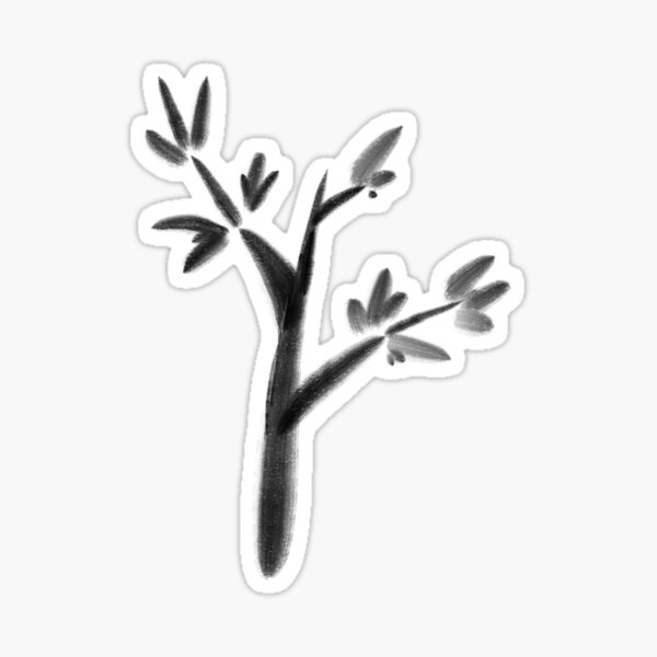 Zen shrub Sticker