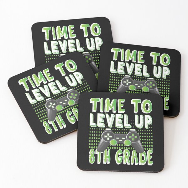 Item preview, Time To Level Up 8th Grade Kids Video Game Theme Party print designed and sold by Grabitees.