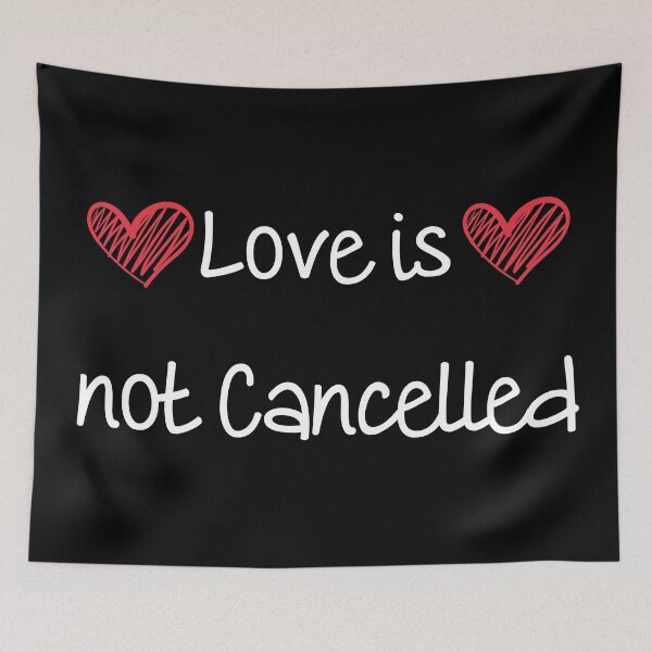 Item preview, love is not cancelled ! valentine! designed and sold by ariaarti.