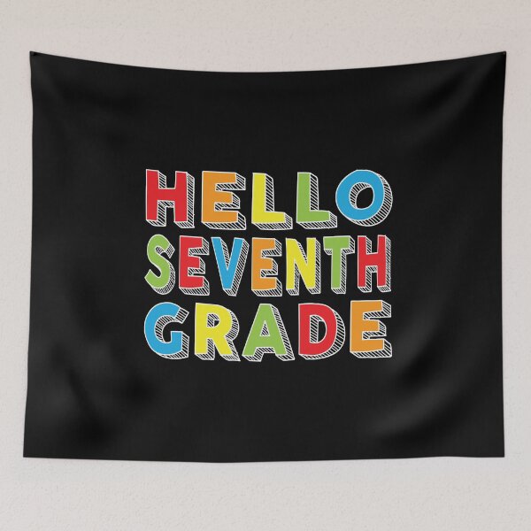 Item preview, Hello Seventh Grade Kids Back To School 7th Grade Team Party design designed and sold by Grabitees.