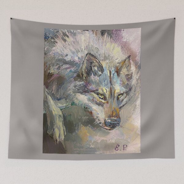 Item preview, beautiful lone wolf loner. designed and sold by Elena Reutova.