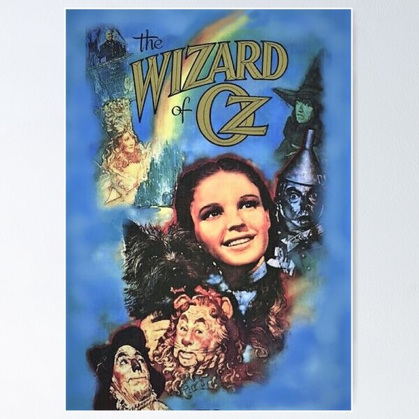Item preview, poster digital art colorized blended edit mysticladyart  oz dorothy mask gift print designed and sold by mysticladyart.