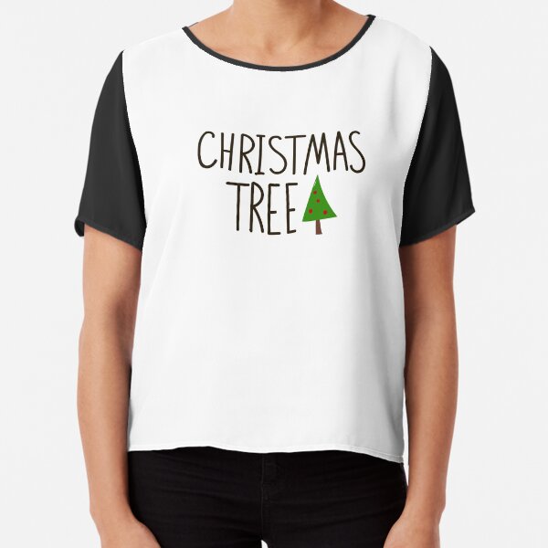 Christmas tree Chiffon Top