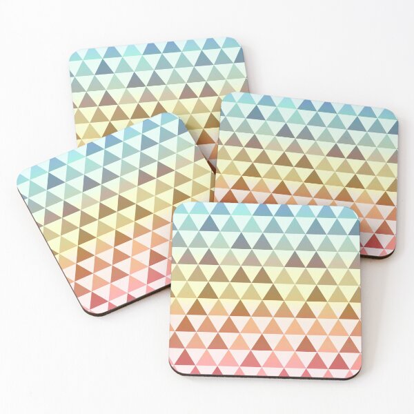 Item preview, Red to blue triangle mosaic pattern designed and sold by Samridhi Verma.
