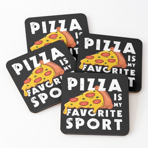 Item preview, Pizza is my favorite sport funny pizza slice designed and sold by Happy Puppy Print On Demand.