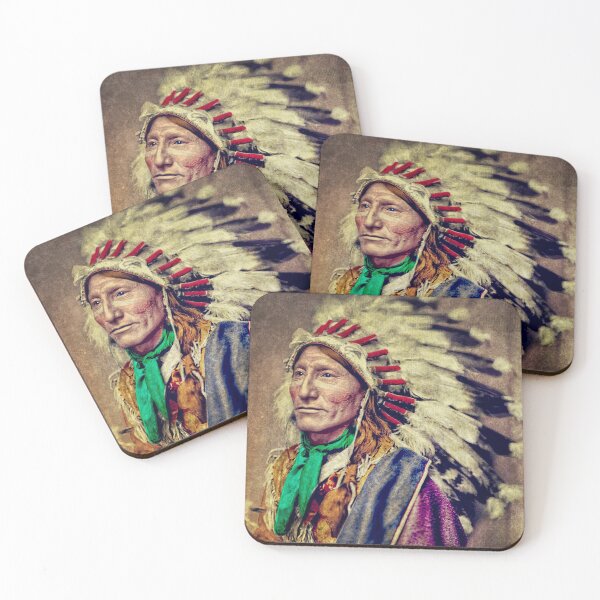 Item preview, Native Red Indian of North America Hand Coloured Image designed and sold by KALEIDOSCOPE UK.