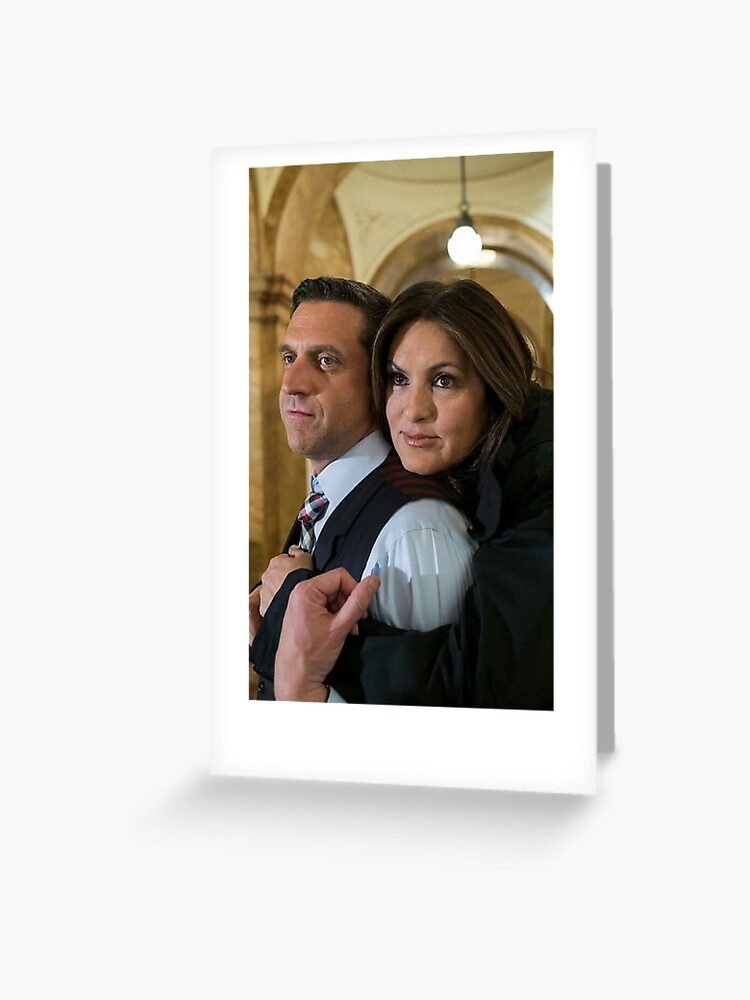 Olivia Benson and Rafael Barba Law and Order SVU Greeting Card