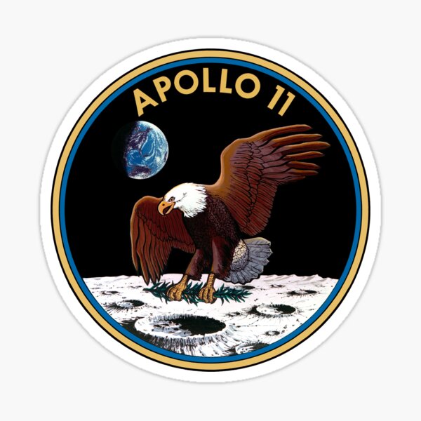 Apollo 11 Mission Emblem High Quality Sticker