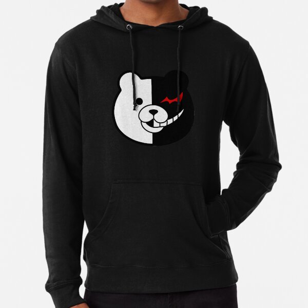 Monokuma Ugly Christmas Sweater Dangan Lightweight Hoodie for Sale by Nimazu Redbubble