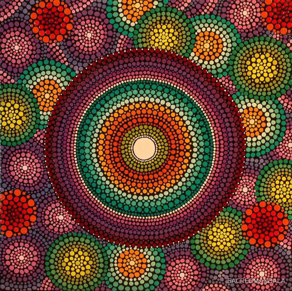 "Rainbow Mandala" by SACREDMANDALA | Redbubble