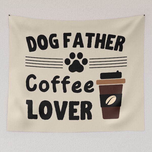 Item preview, Dog Father Coffee Lover - Black Version designed and sold by ArtStore20.